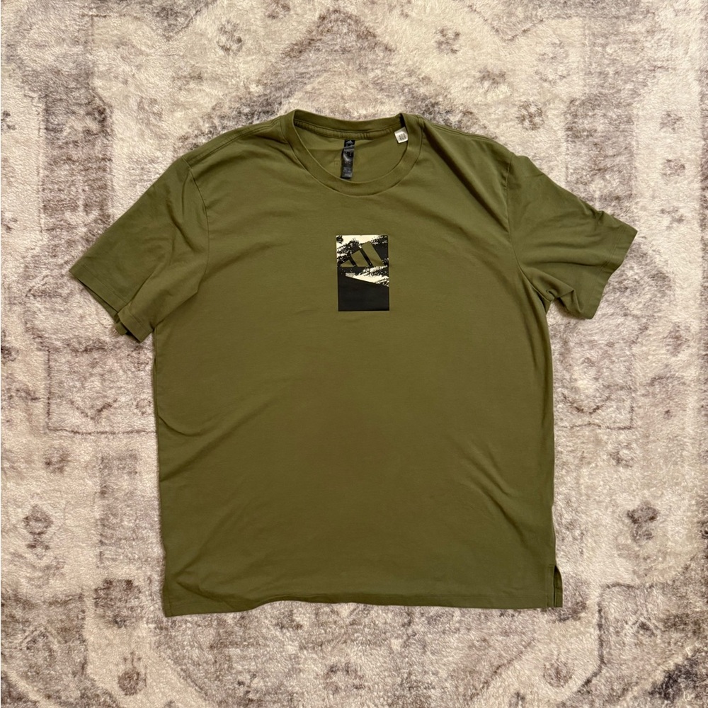 adidas Olive Men's Short Sleeve Tee